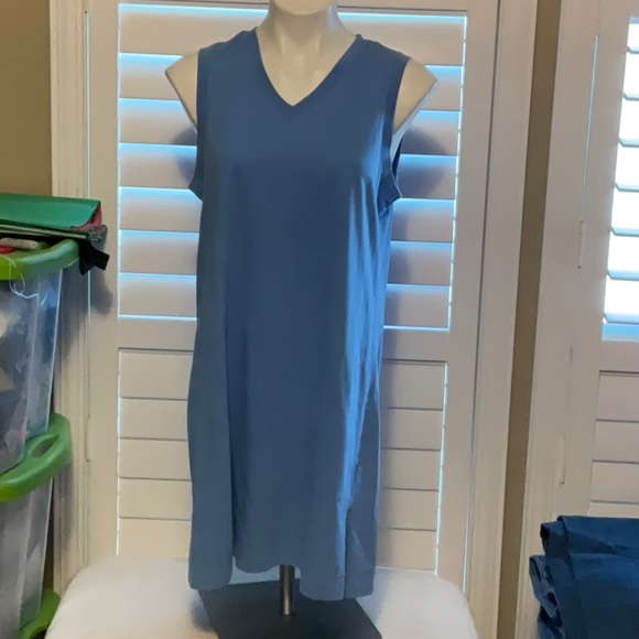 Lands' End Blue Mini Dress - Picture 1 of 9